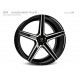 mbDESIGN KV1 20x9 5x112 ET42 Glanzschwarz poliert