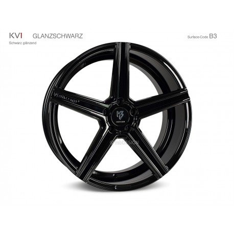 mbDESIGN KV1 19x8,5 5x120 ET20 Glanzschwarz