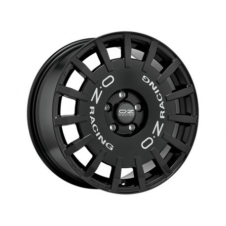 OZ RALLY RACING 19x8,5 5x108 ET45 gloss black silver lettering