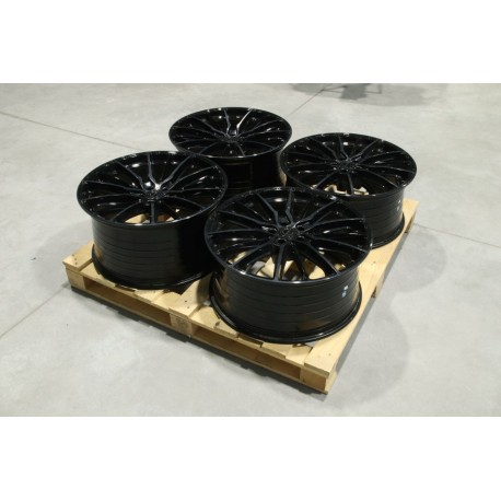 Set of CVR7 22x10 + 22x11 ET30 5x112 Double Tinted Black