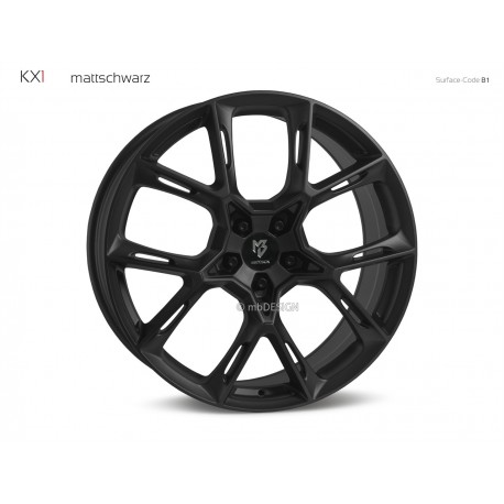 mbDESIGN KX1 21x11 5x112 ET35 Mattschwarz