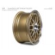 mbDESIGN LV1 17x7 4x108 ET20 Gold glanzend, Aussenbett/Front poliert