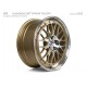 mbDESIGN LV1 17x7 5x100 ET38 Gold glanzend, Aussenbett/Front poliert